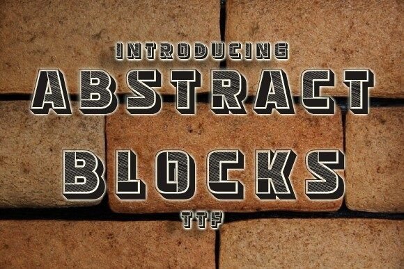 Abstract Blocks: A 3D Display Font for Campaign Visuals