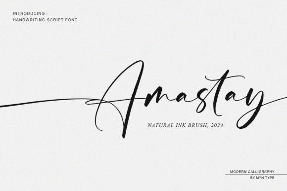 Amastay Font: Elegant Handwritten Style