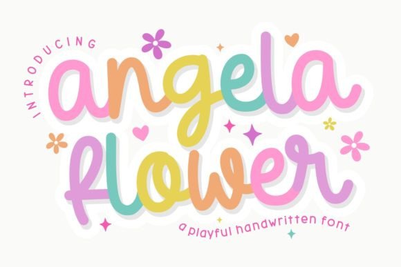 Angela Flower Font Review