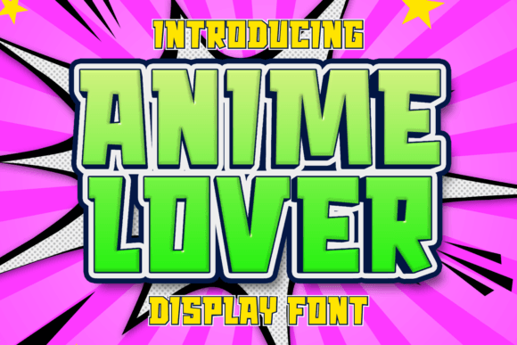 Anime Lover Font for Creative Design
