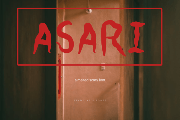 Asari: A Scary Font for Bold Campaigns
