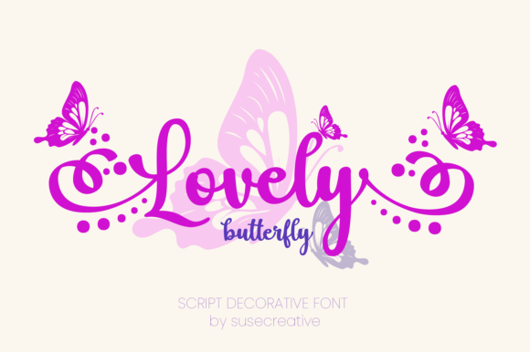 Beautiful Butterfly Font for Creative Campaigns