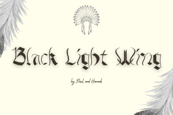 Black Light Wing Font: A Lighter, More Fluid Display Typeface for Web Design