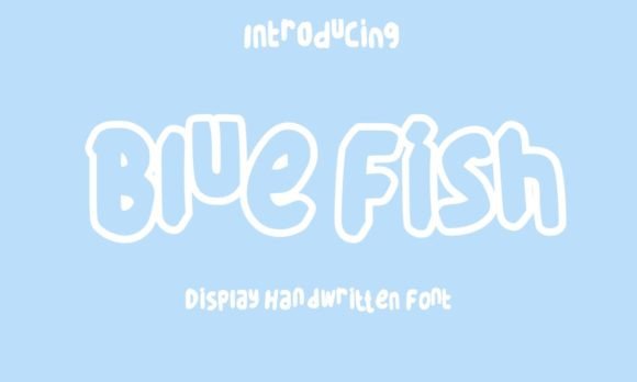 Blue Fish Font Brings Playful Energy to Web Design Projects