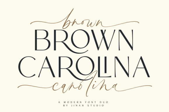 Brown Carolina Duo Font