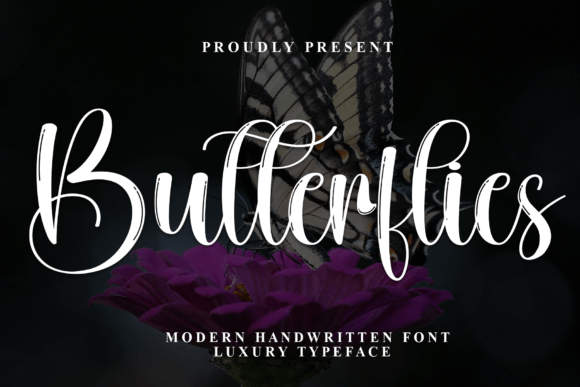 Butterflies Font: Elegant Script for Campaigns