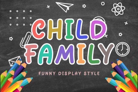 Child Family Font for Creative Campaigns