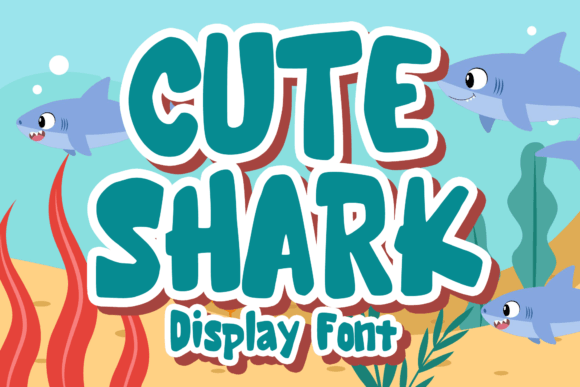 Cute Shark Display Font for Clear Campaign Messaging