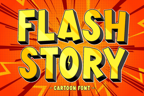 Flash Story Font for Web Design