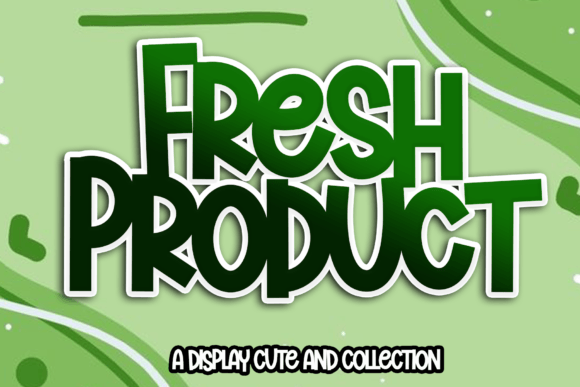 Fresh Product Font for Creative Projects
