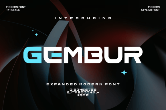 Gembur: A Bold Display Font for Web and Brand Design