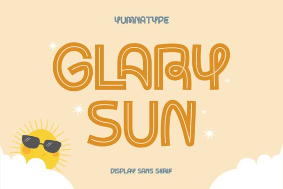 Glary Sun: A Bold Display Font for High-Impact Marketing