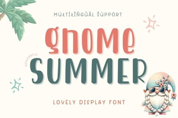 Gnome Summer Font for Creative Projects