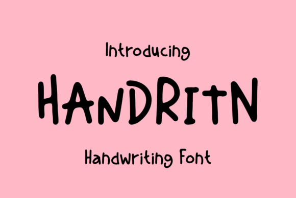 Handritn Font: A Handwritten Typeface for Creative Brands