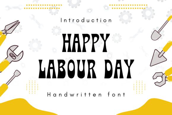 Happy Labor Day Font: A Nostalgic Display Typeface for Charming Brand Designs