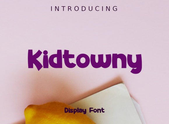 Kidtowny Display Font for Editorial Design and Content Layouts