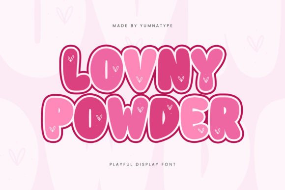 Lovny Powder: A Charming Display Font for Editorial Design