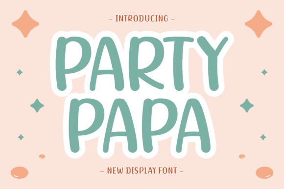 Party Papa Display Font for Digital Branding