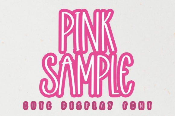 Pink Sample: A Display Font for Elegant Campaign Visuals