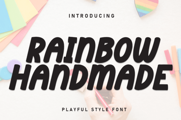 Rainbow Handmade Font