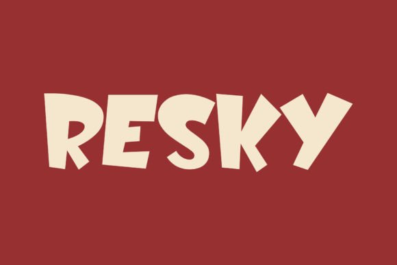 Resky: A Display Font That Sharpens Campaign Messaging