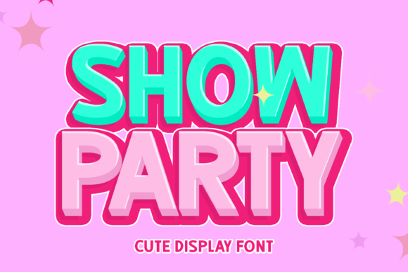 Show Party Brings Playful Charm to Display Typography