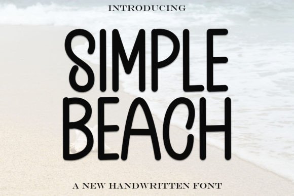 Simple Beach: Bold Display Font for Summer Marketing