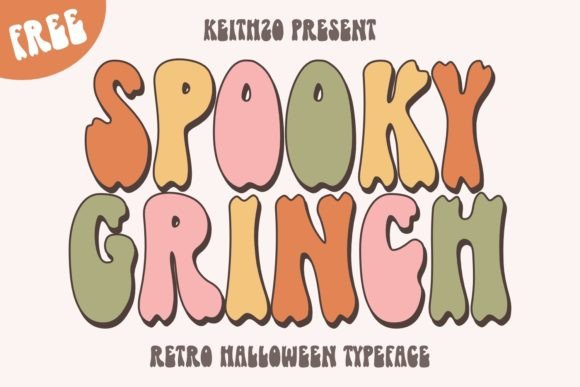 Spooky Grinch Font for Halloween Branding
