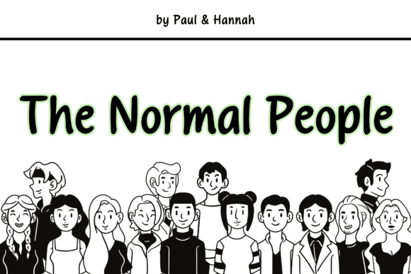 The Normal People Display Font for Playful Campaign Visuals