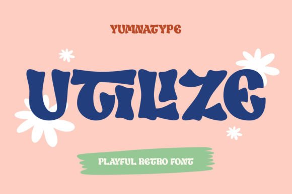Utilize: A Bold Retro Display Font for Crafters and Makers