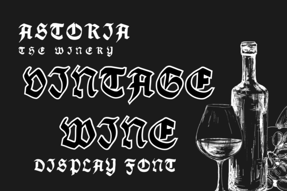 Vintage Wine Display Font: Classy Typography for Scroll-Stopping Content