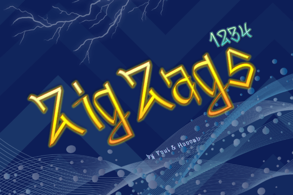 Zigzags 1234 – A Street Font with Personality for Display and Branding